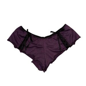 Purple and black panties size large